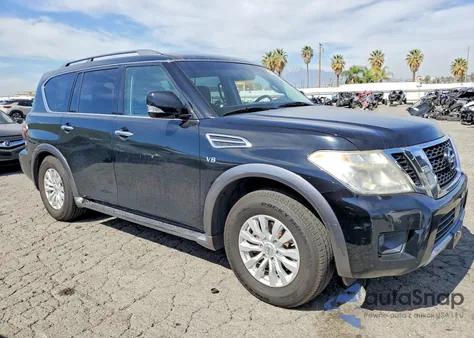2017 Nissan Armada Sv z USA, uszkodzony, nr VIN JN8AY2NDXH9002919